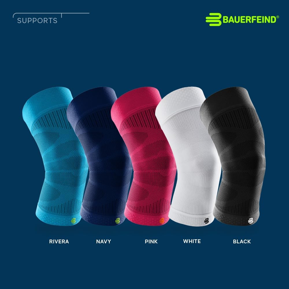 Bauerfeind Sports Compression Knee Sleeve - Lightweight Design with Gripping Zones for Knee Pain Relief & Performance