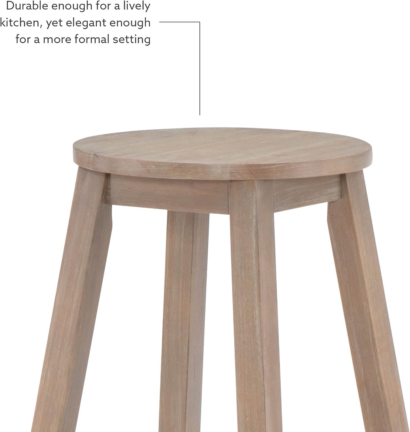 Linon 29-Inch Barstool With Round Seat