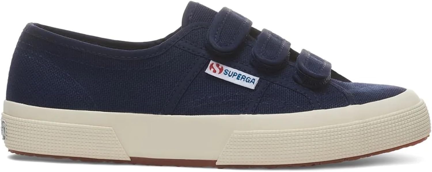 Superga Unisex 2750 Cot3strapu Cotton Canvas Sneakers with Touch Strap Fastening
