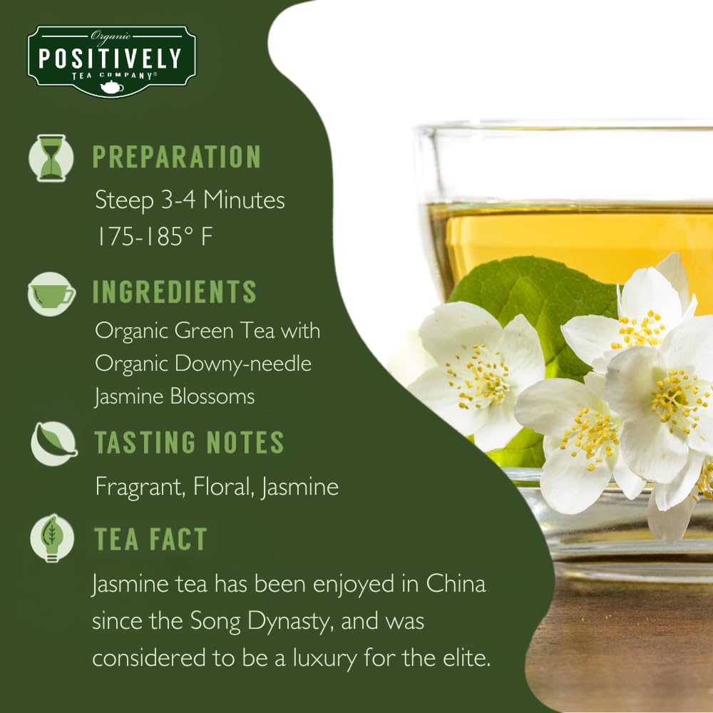 Organic Positively Tea Company, Pinhead Gunpowder Green Tea, Loose Leaf, 16 Ounce