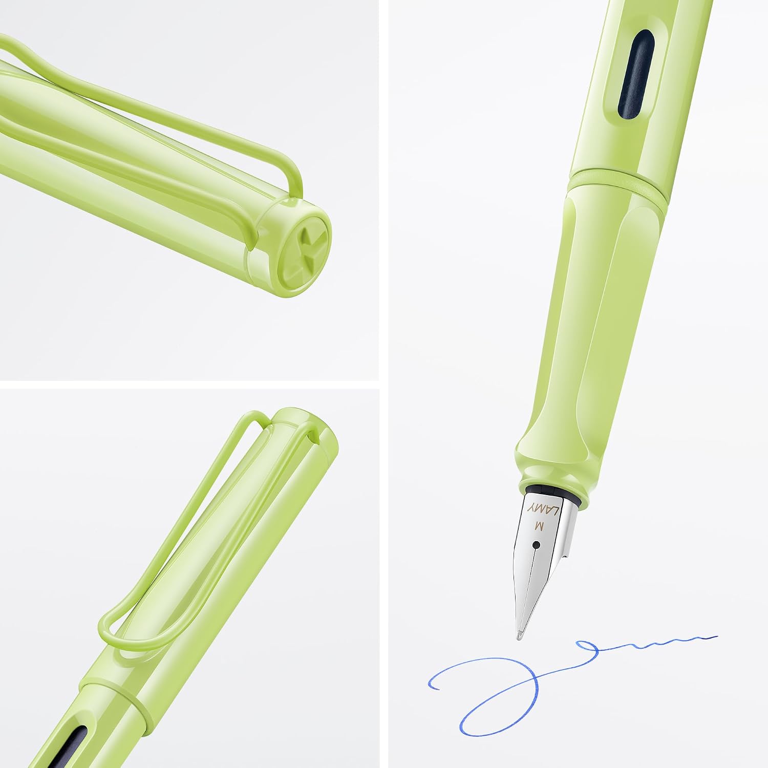 LAMY safari umbra - Fountain Pen with ergonomic grip & polished steel nib in size F - ideal for any Writing & Calligraphy - including LAMY T 10 blue cartridge - Right-Handed