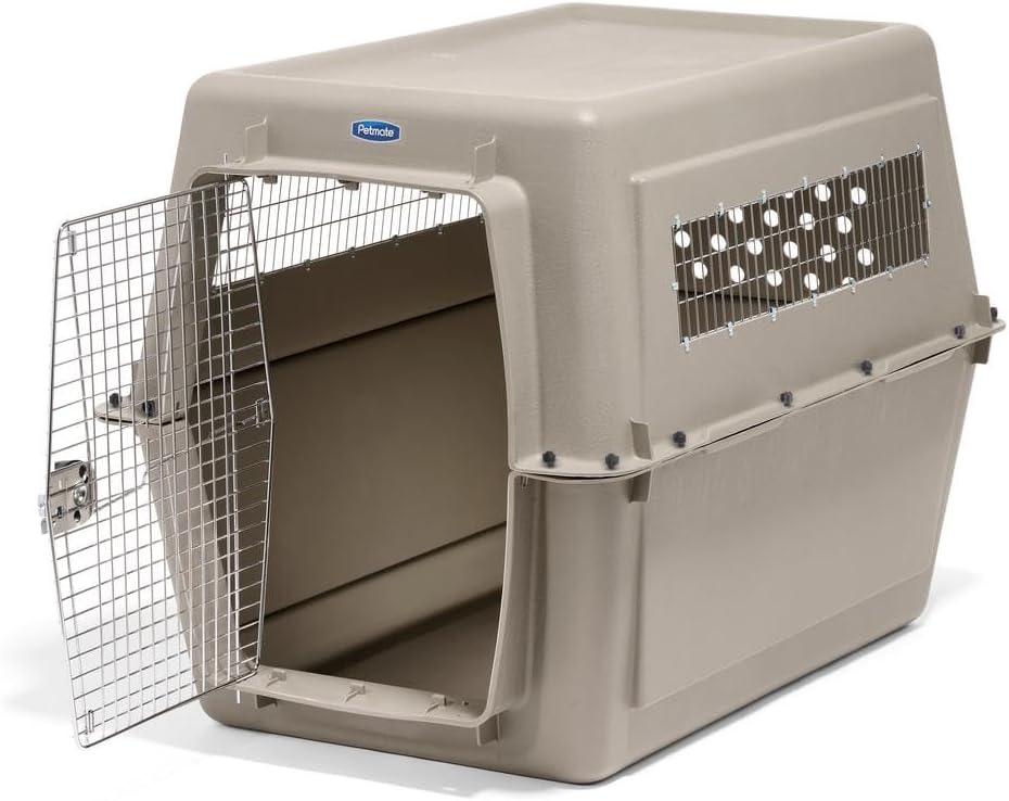 Petmate Ultra Vari Dog Kennel - Portable Crate for Extra Large Dogs 90-125 lbs - Airline-Friendly - Heavy-Duty Plastic Shell - For Home and Travel