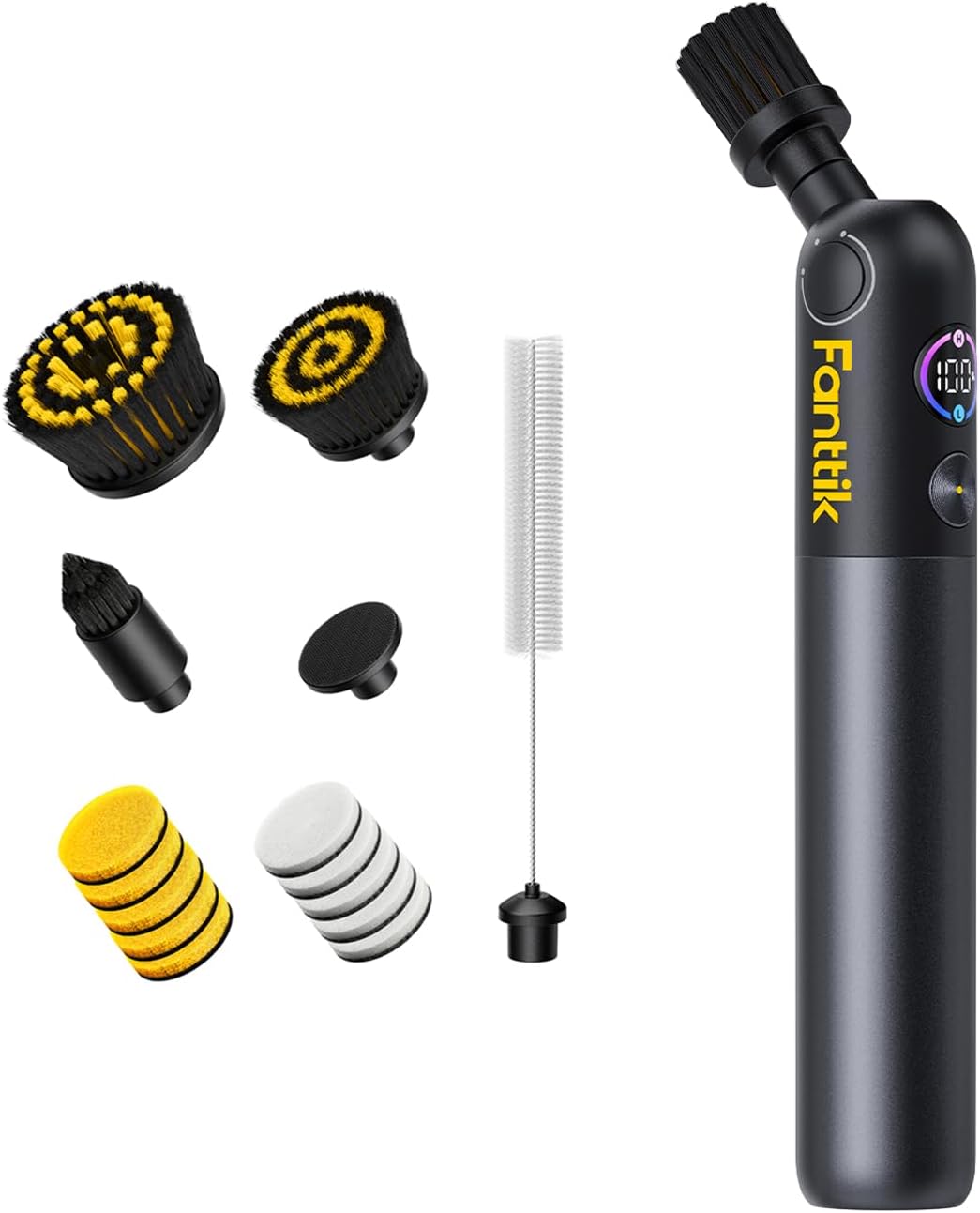 Fanttik Flip G10 Nano HomeCare Electric Spin Scrubber, Tile Grout Brush | 360° High-Torque Rotation, 2-Speed & 3-Angle