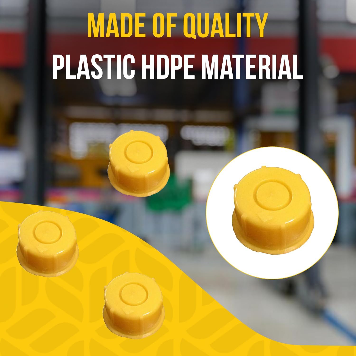 KPKOOL Products Gas Can Spout Cap - Yellow Blitz Gas Can Spout Cap - Self Venting Durable Fuel Can Spout Cap -Fuel Can Spout Cap Fits