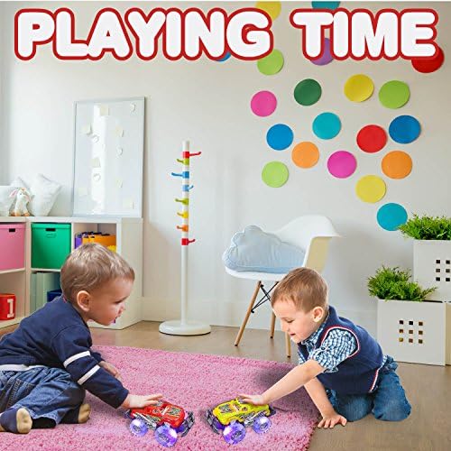 Light Up Monster Trucks for Boys and Girls, Toy Truck Set of 2, Monster Trucks for Boys 3-6 Years Old, Toddler Monster Truck Toys, Light Up Trucks