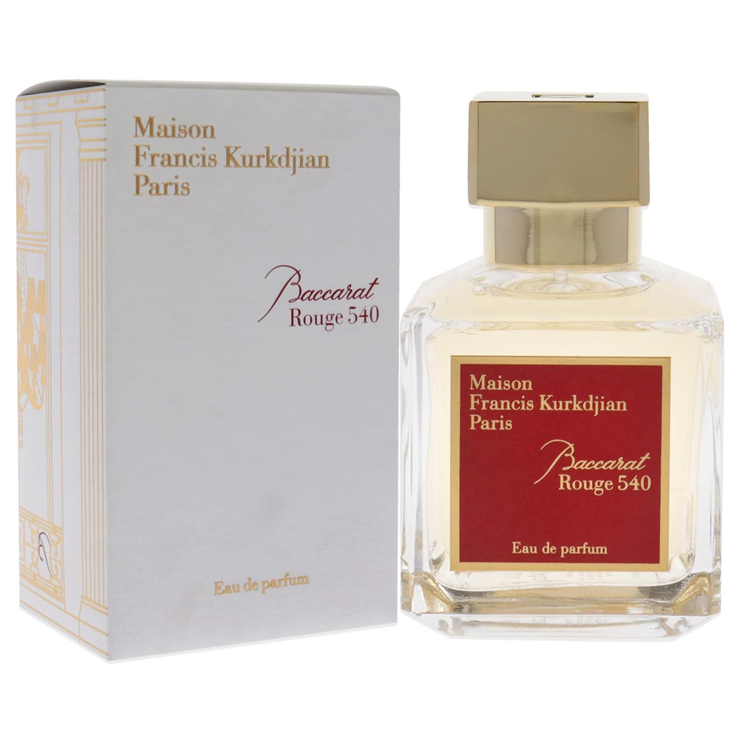 Maison Francis Kurkdjian Baccarat Rouge 540 Travel Set Eau de Parfum Plus Gold Globe Trotter Case, 6 Count