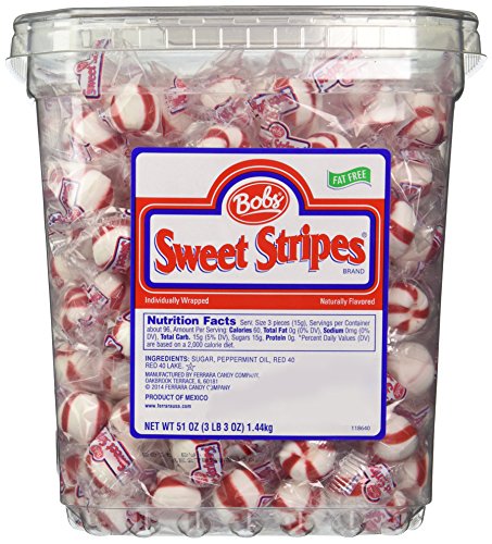 Bobs Sweet Stripes Soft Peppermint Balls (51 Ounce)