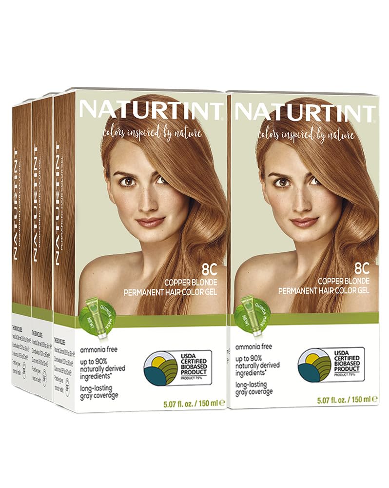 Naturtint 9N Honey Blonde Permanent Hair Color (Pack of 1), Ammonia Free, Vegan, Cruelty Free, up to 100% Gray Coverage, Long Lasting Results (Packaging may vary)