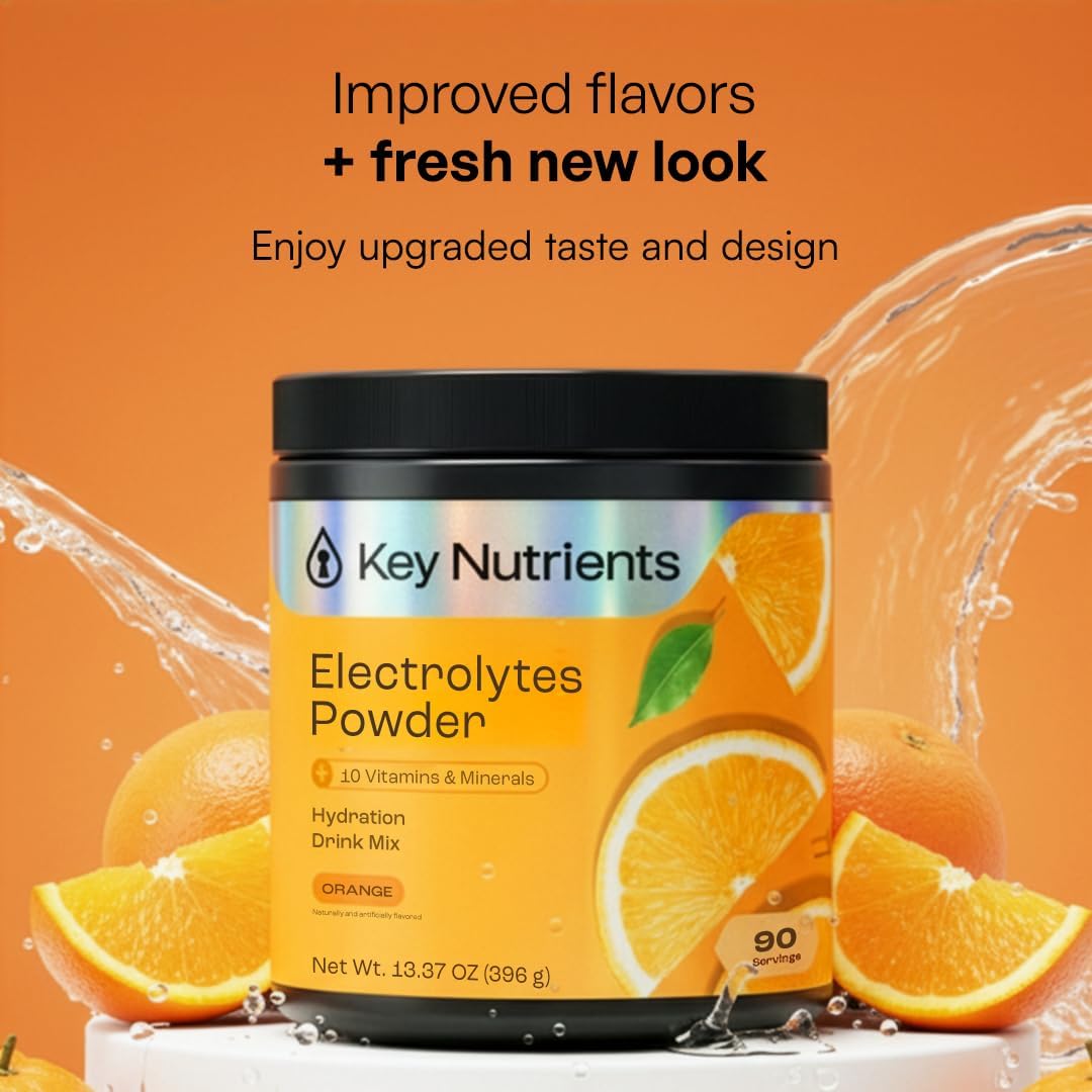 KEY NUTRIENTS Sugar Free Electrolyte Tablets, Hydration Pills, 200 Capsules