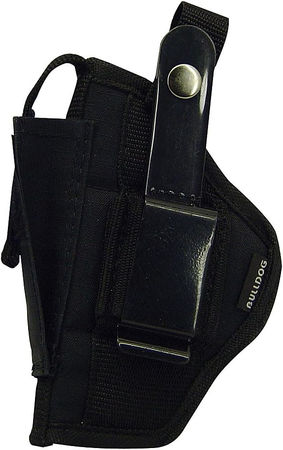 Bulldog Cases Nylon Hip Holster|Sizes for Revolver and Semi-Auto| Fits Glock, S&W, Ruger, Springfield, Taurus |