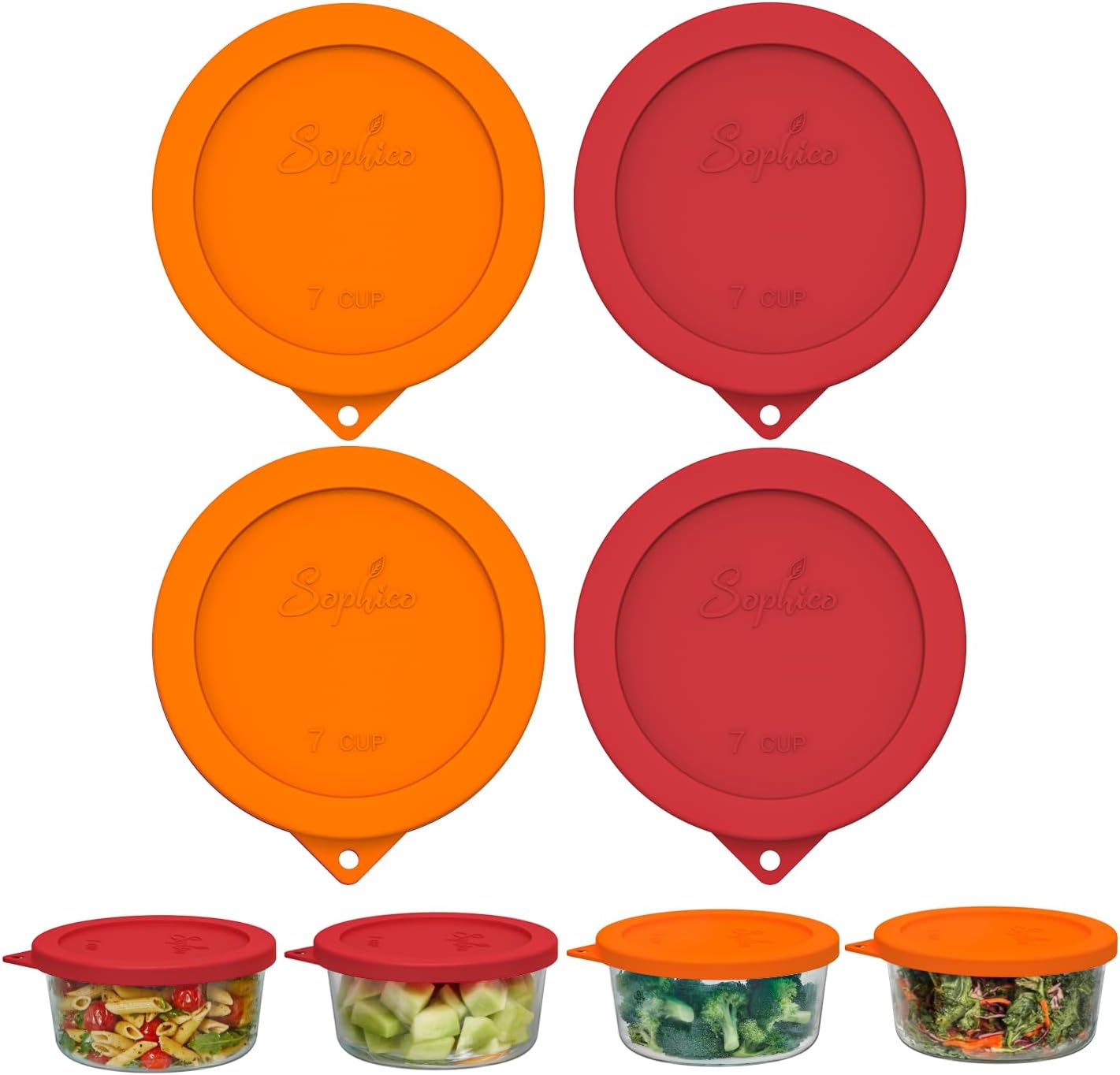SOPHICO 1 Cup Round Silicone Replacement for Pyrex & Anchor Hocking 7202-PC