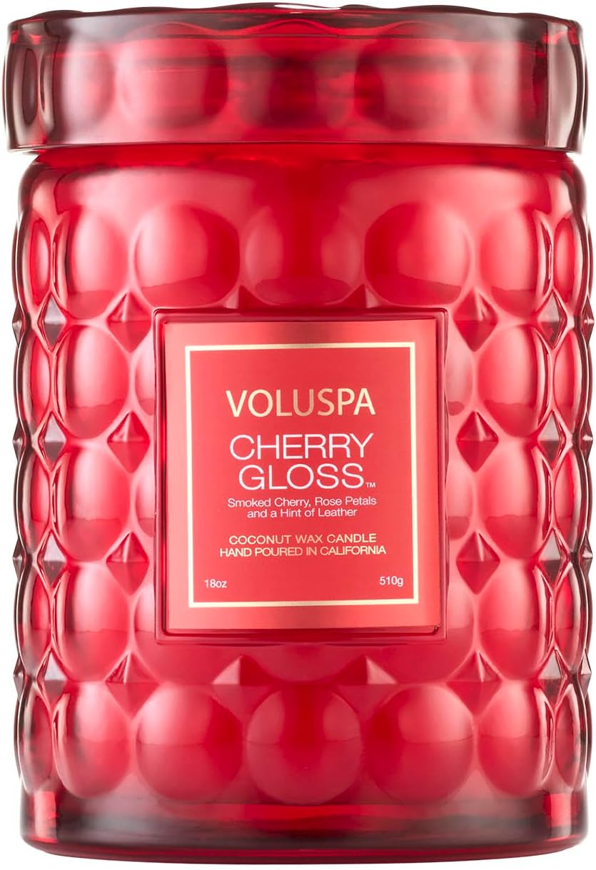 Voluspa French Cade Lavender Large Scented Candle Jar 18 Oz, 100 Hr Burn | Coconut Wax Blend in Decorative Glass, Clean Even Burn, USA Handcrafted Gift for Hosts, Fragrance Lovers & Relaxed Rooms