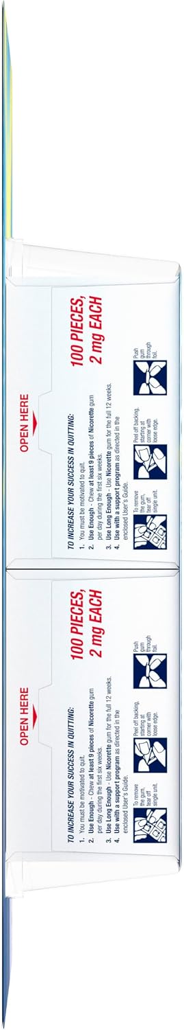 Nicorette Nicotine Lozenges 2mg, White Ice Mint, 200 Count | Quit Smoking Aid, Reduces Nicotine Cravings and Withdrawal Symptoms, Intense Craving Relief, Smoking Cessation Lozenge
