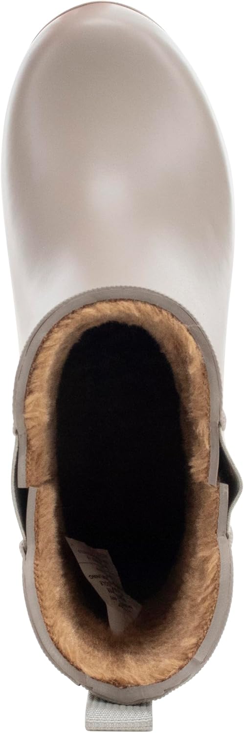 Chooka Women's Delridge Waterproof Faux Fur Chelsea Rain Boot Slip On