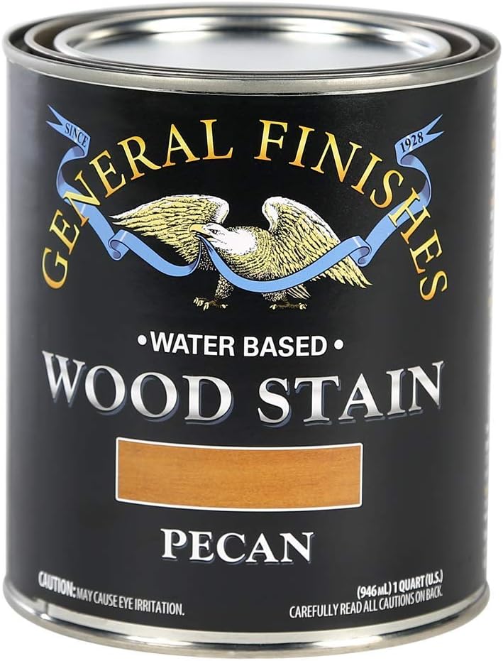 General Finishes Water Based Wood Stain, 1 Quart, Antique Oak