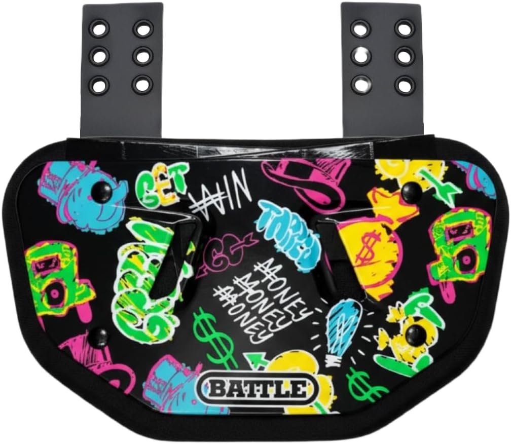 Battle Sports Novelty Football Back Plate, Kids, Adults