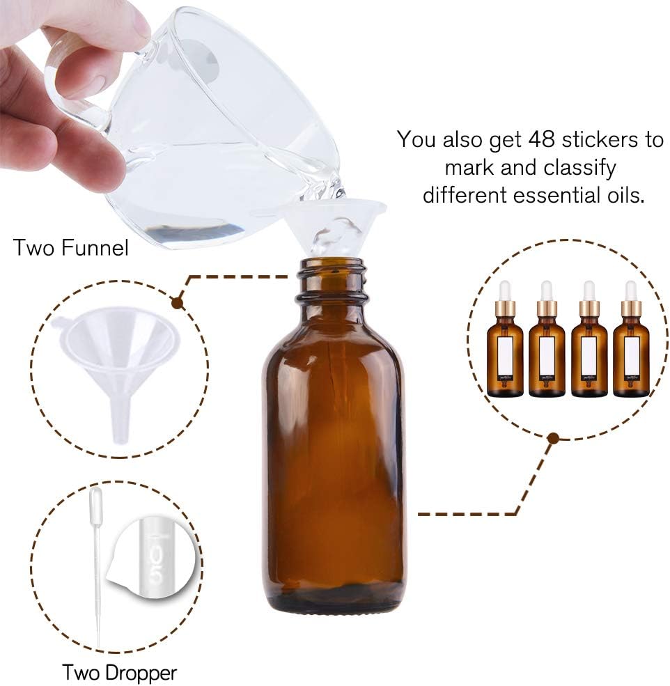 PrettyCare Glass Eye Dropper Bottles 99 Pack
