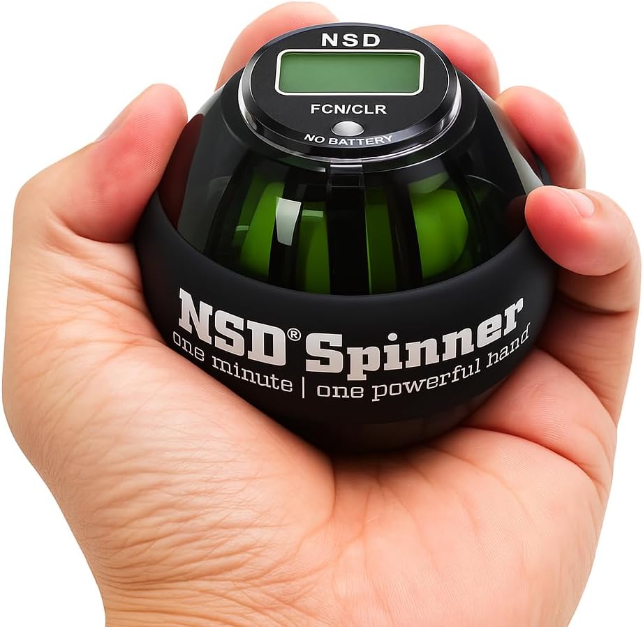 Manual Thumb Wind Start NSD Spinner Gyro Ball with Counter – Up to 18