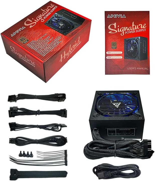 Apevia ATX-SN900W Signature 900W 80+ Bronze Semi Modular Power Supply