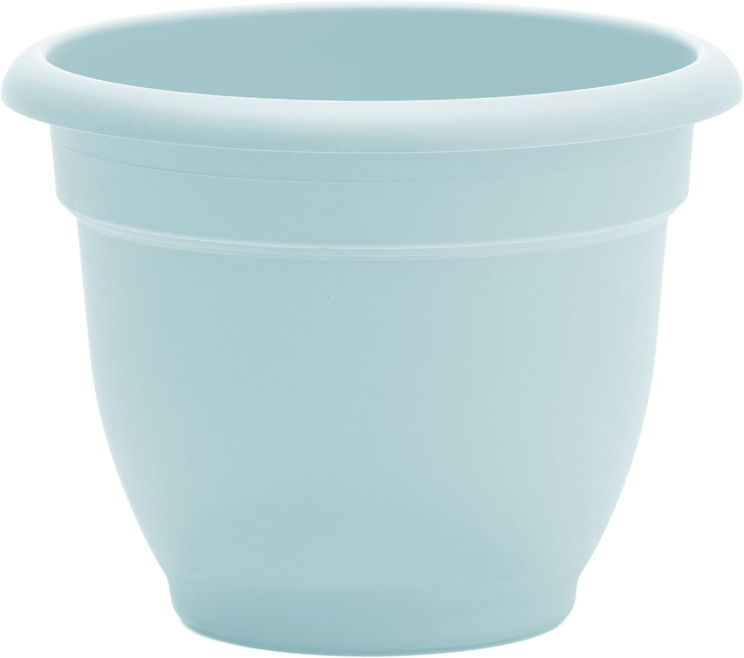 Bloem Ariana Pot Planter: 16" - Black - Durable Resin Pot, for Indoor and Outdoor Use, Gardening, Self Watering Disk Included, 6 Gallon Capacity