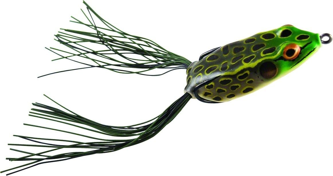 Booyah Pad Crasher Topwater Bass Fishing Hollow Body Frog Lure with Weedless Hooks