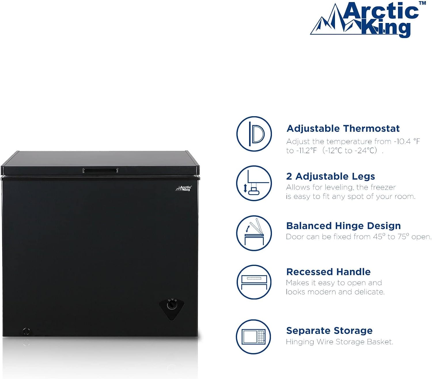 Arctic King 7.0 cu ft Chest Freezer in Black