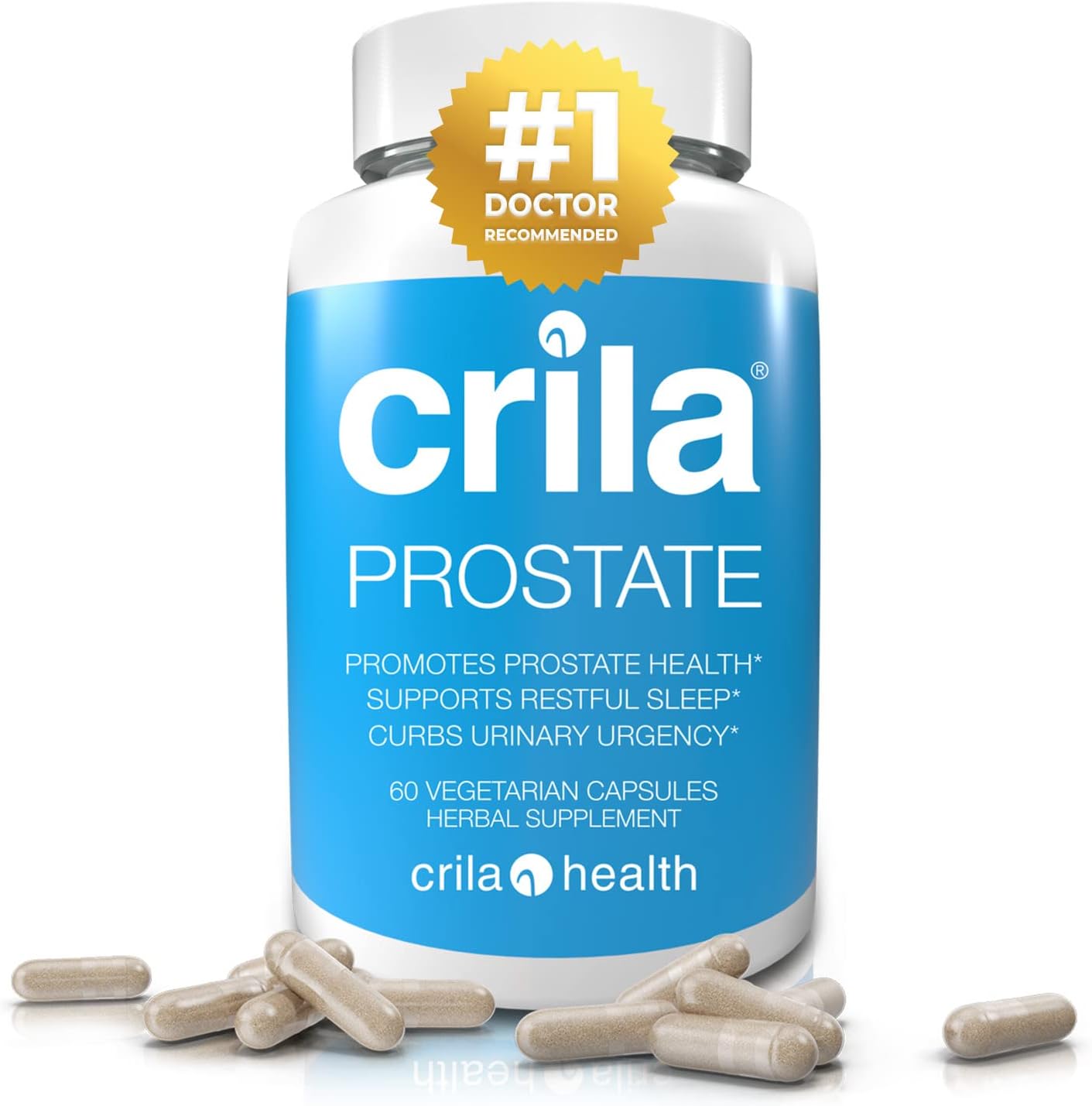 CRILA Saw Palmetto Alternative | Natural Crinum Latifolium Prostate Dietary Supplement I 2 Month Supply | Nighttime Prostate for Men*, Mens Sleep* | Patented Prostate Support