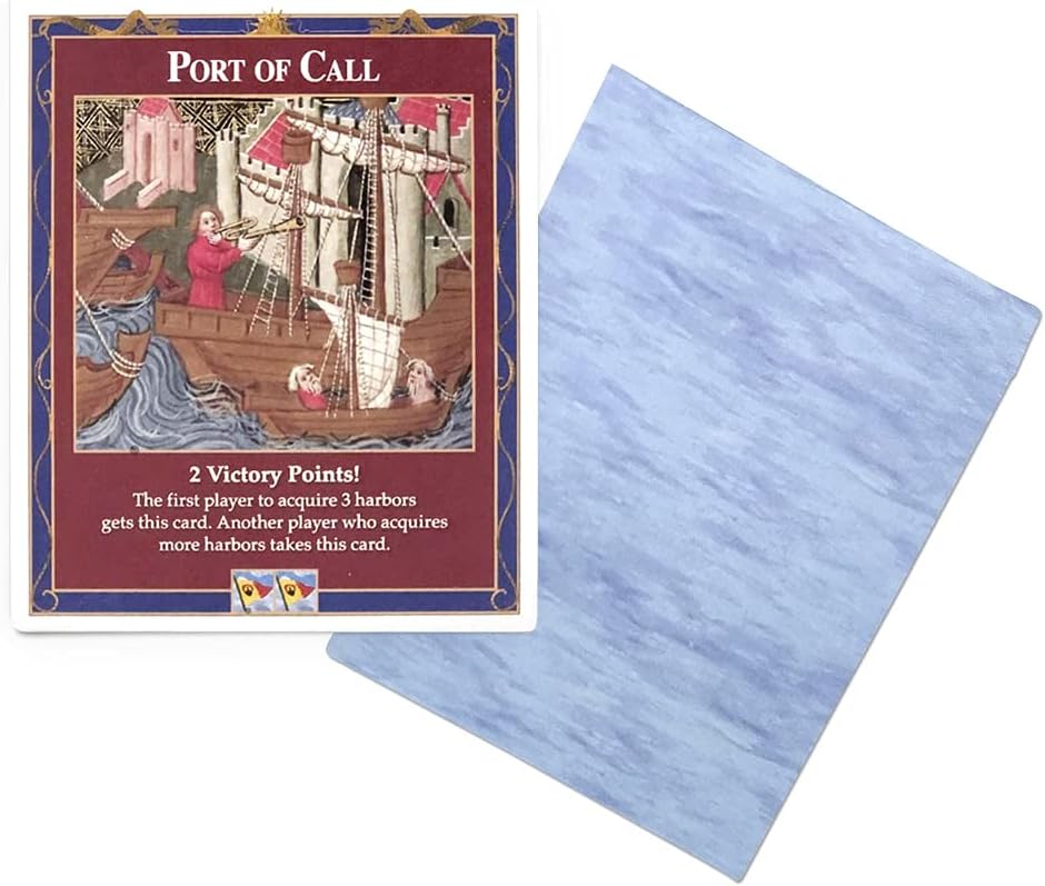 Port of Call Bonus Card compatible with Catan's Settlers of Catan, Seafarers, Cities and Knights and Catan Expansions