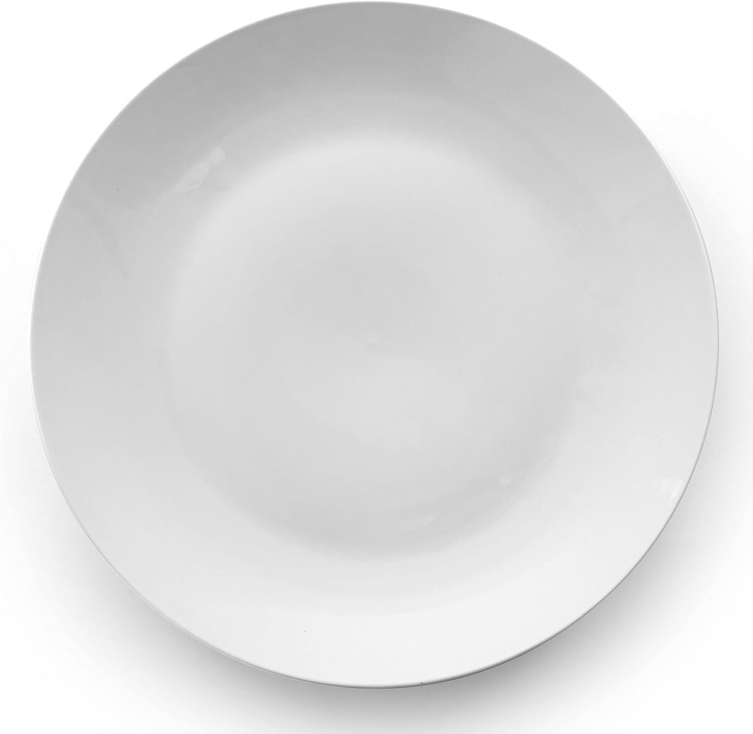 Elama White Porcelain Dish Dinnerware Set, 18 Piece, Newman
