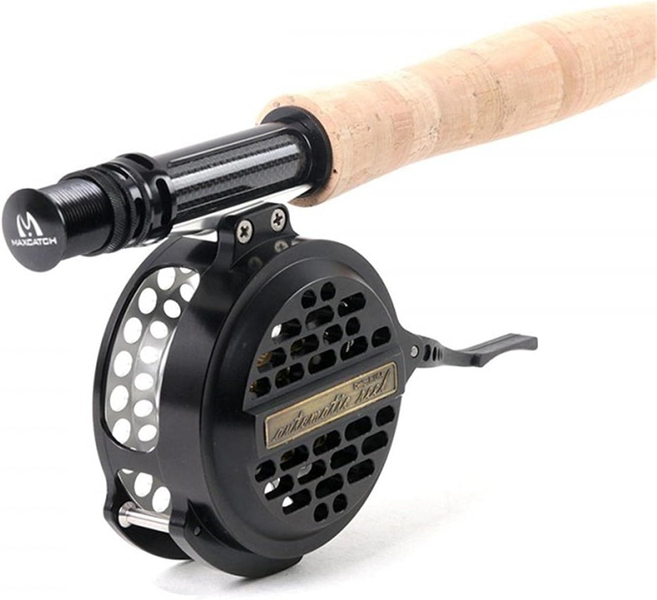 Maxcatch Semi-Automatic Fly Fishing Reel, CNC Machine Cut T6061 Aluminum, Lightweight Design
