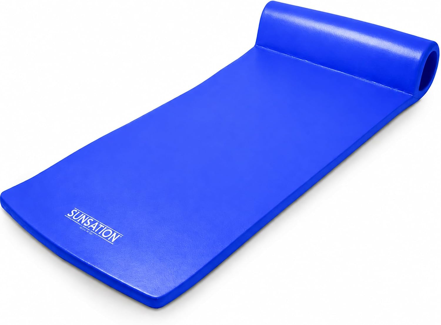 TRC Recreation Sunsation 1.75" Thick Foam Pool Float Lounger w/ Headrest for Lounging & Sunbathing in Swimming Pools, Beaches & Lakes, 70" x 26