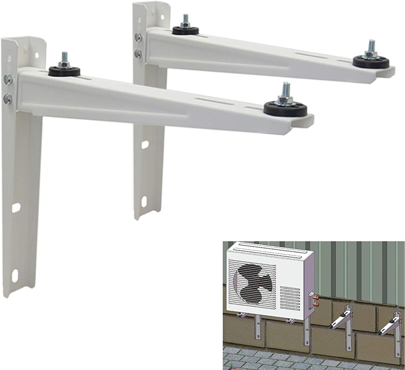 Mini Split Bracket for Ductless Air Conditioner Wall Mounting 7000 - 15000 BTU