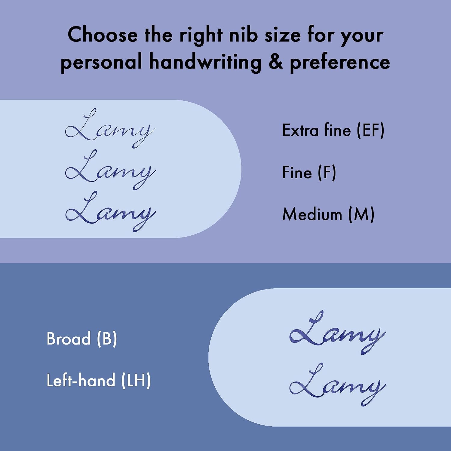 LAMY AL-star black - Fountain Pen with ergonomic grip & black Left-Handed steel nib (LH) in size M - lightweight aluminum body - including LAMY T 10 blue cartridge