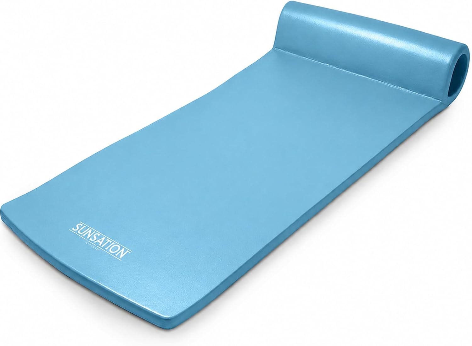 TRC Recreation Sunsation 1.75" Thick Foam Pool Float Lounger w/ Headrest for Lounging & Sunbathing in Swimming Pools, Beaches & Lakes, 70" x 26