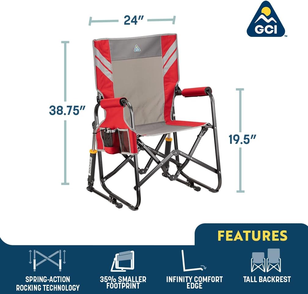 GCI Outdoor Freestyle Rocker Camping Chair - Cinnamon