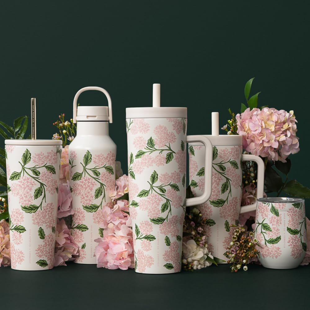 Corkcicle x Rifle Paper Co. 12 oz Insulated Tumbler, Blush Lively Floral