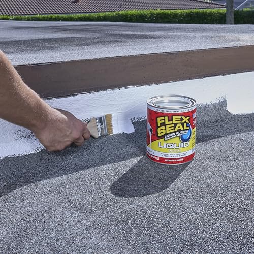 Flex Seal Liquid, Rubber Coating Sealant, Waterproof, Flexible, Breathable, and UV Resistant, Roof Repair, Basements, RV, Campers, Trailers, Marine