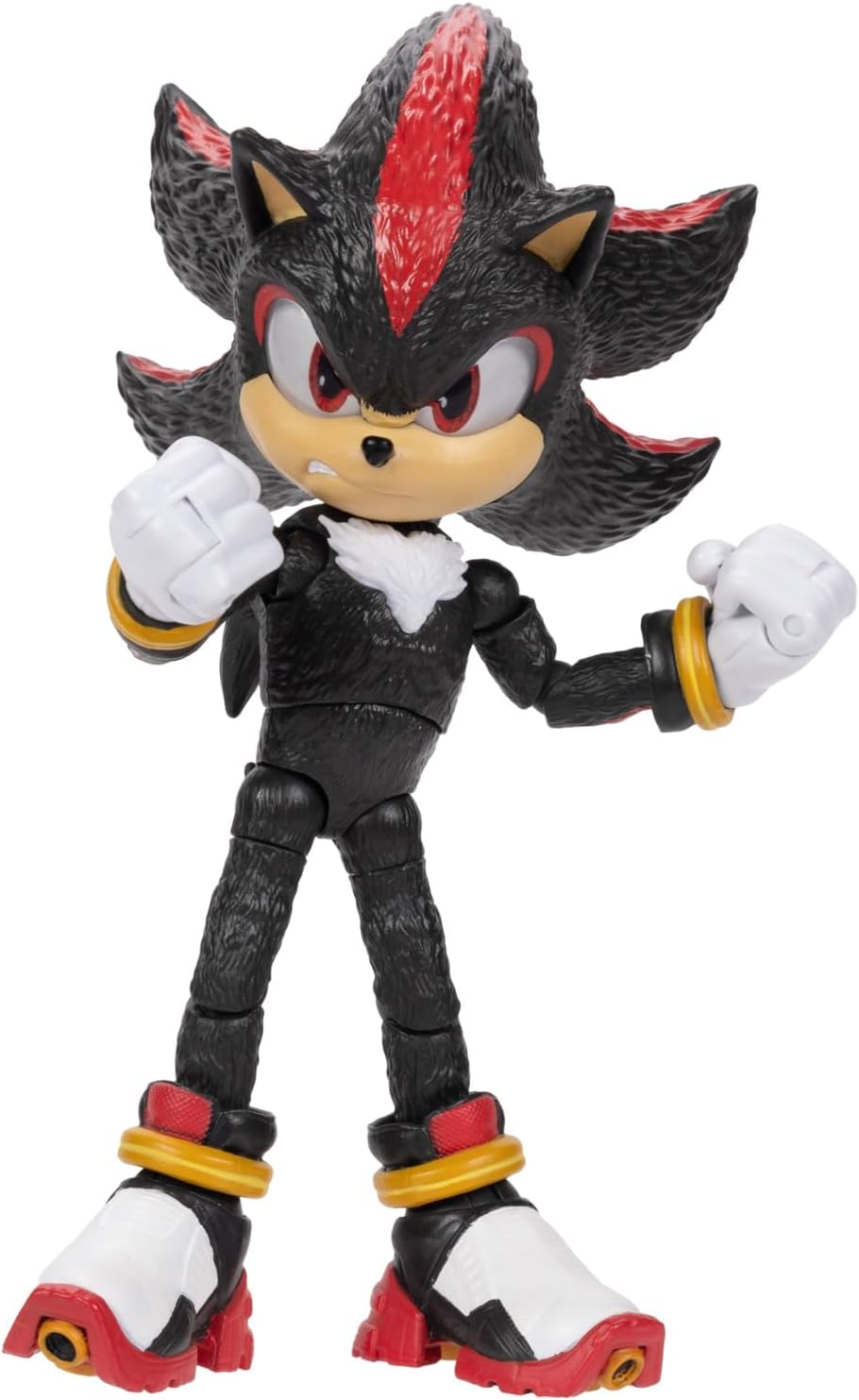 Sonic The Hedgehog 3 Movie 5-InchAction Figure 4-Pack, Articulated Figures from Jakks Pacific's Wave 2 Include Super Sonic The Hedgehog, Shadow