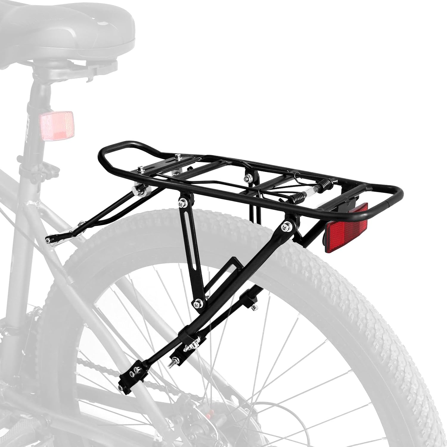 Generies Biking Universal Adjustable Bike High Capacity Cargo Rack Cycling Equipment Stand Footstock Bicycle Luggage Carrier Racks