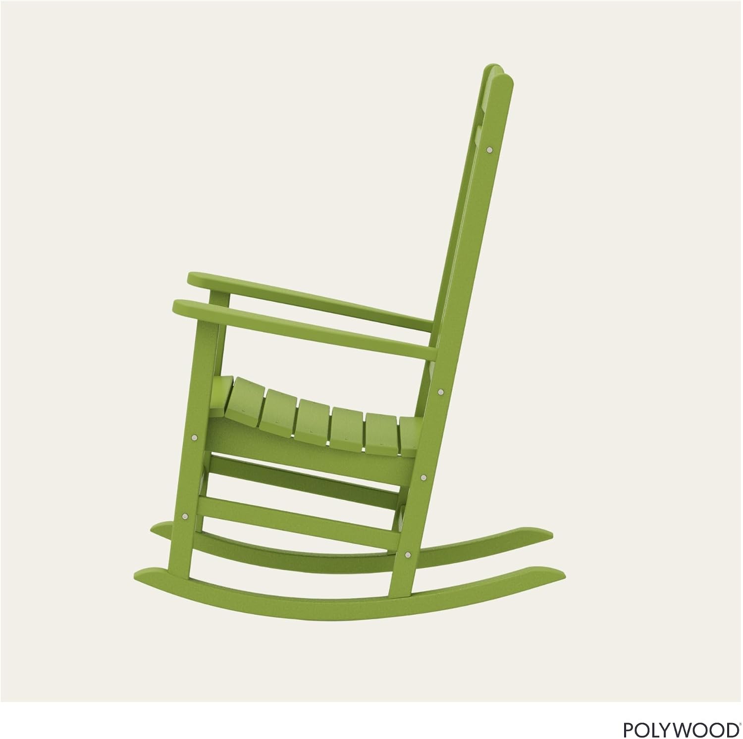 POLYWOOD Presidential Rocking Chair in White