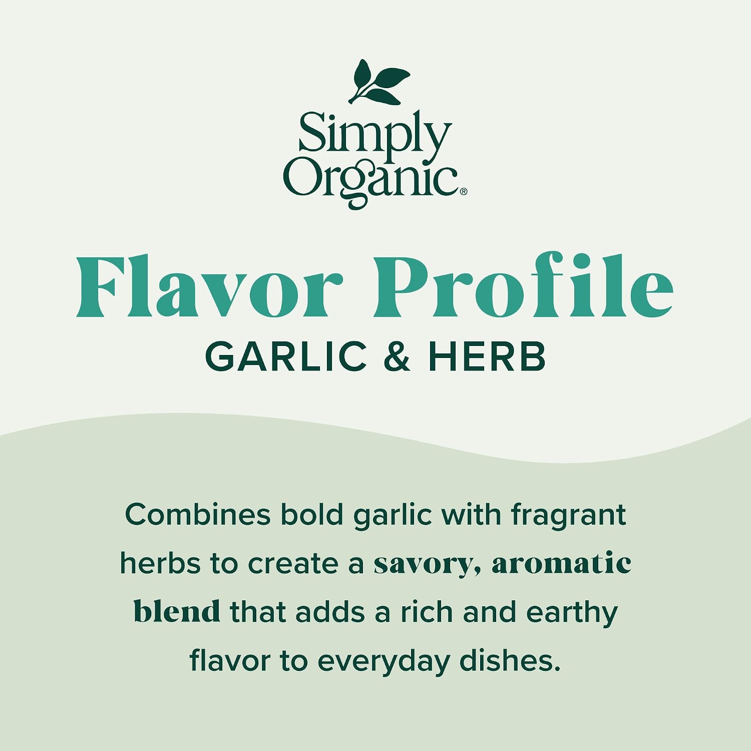 Simply Organic Spice Right Everyday Seasoning Blends, Garlic & Herb, 2 Ounce