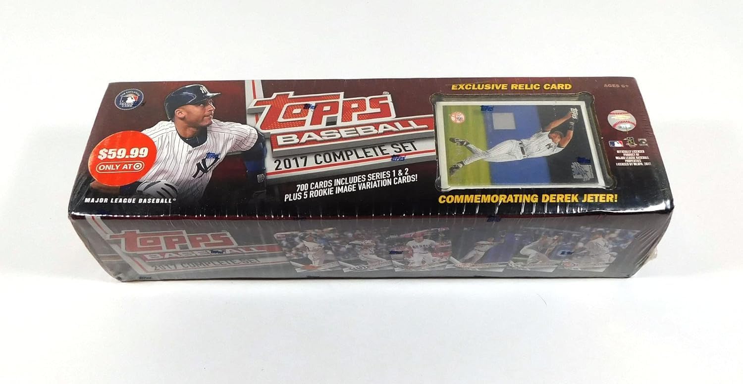2017 Topps Baseball Card Factory Sealed Complete Set 700 Cards Plus Derek Jeter Relic Card