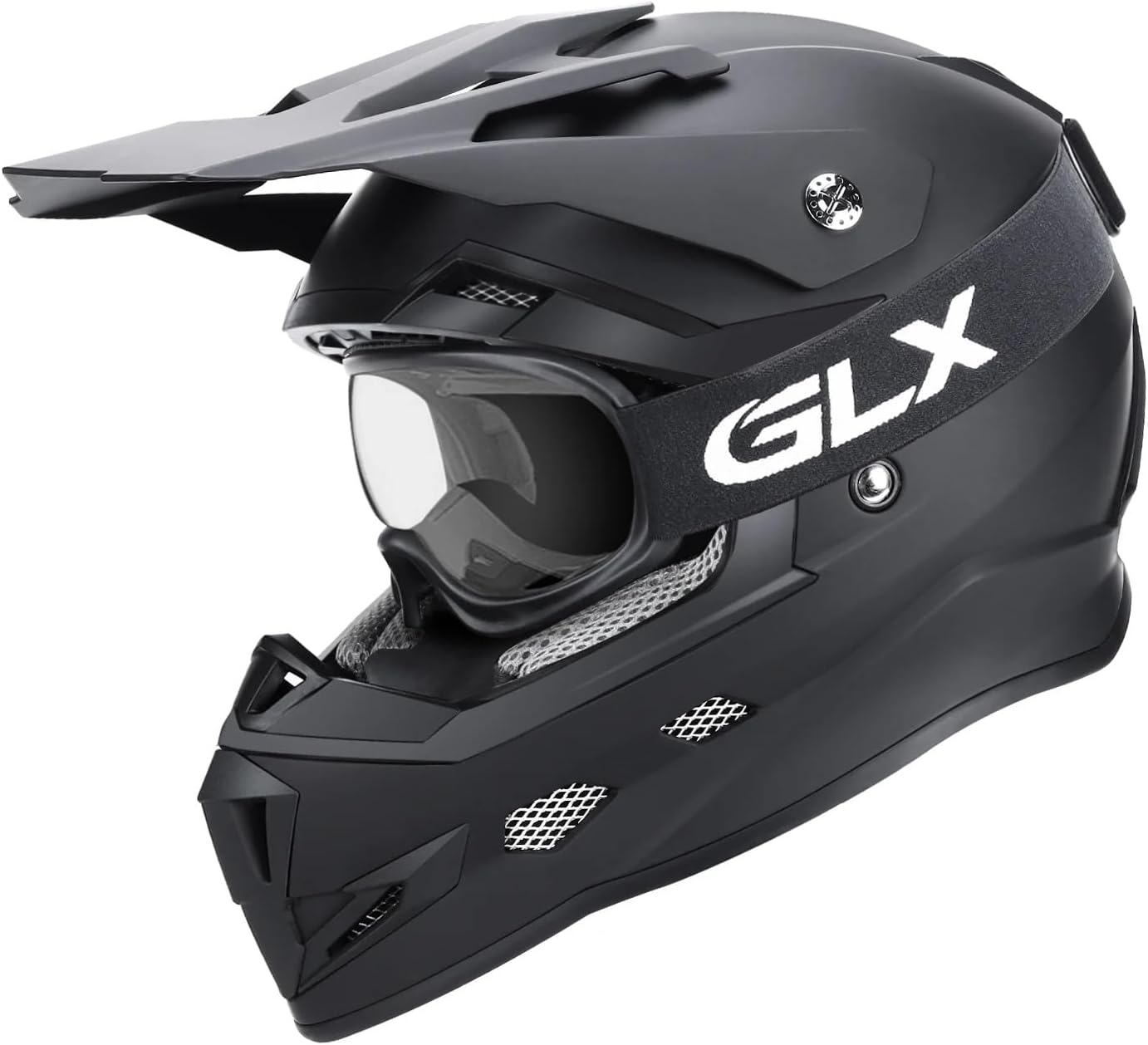 GLX GX623 Youth ATV & Dirt Bike Helmet Combo, DOT | Adult-Level Safety for Kids: Premium, full-grown protection engineered into a comfortable, youth-sized package