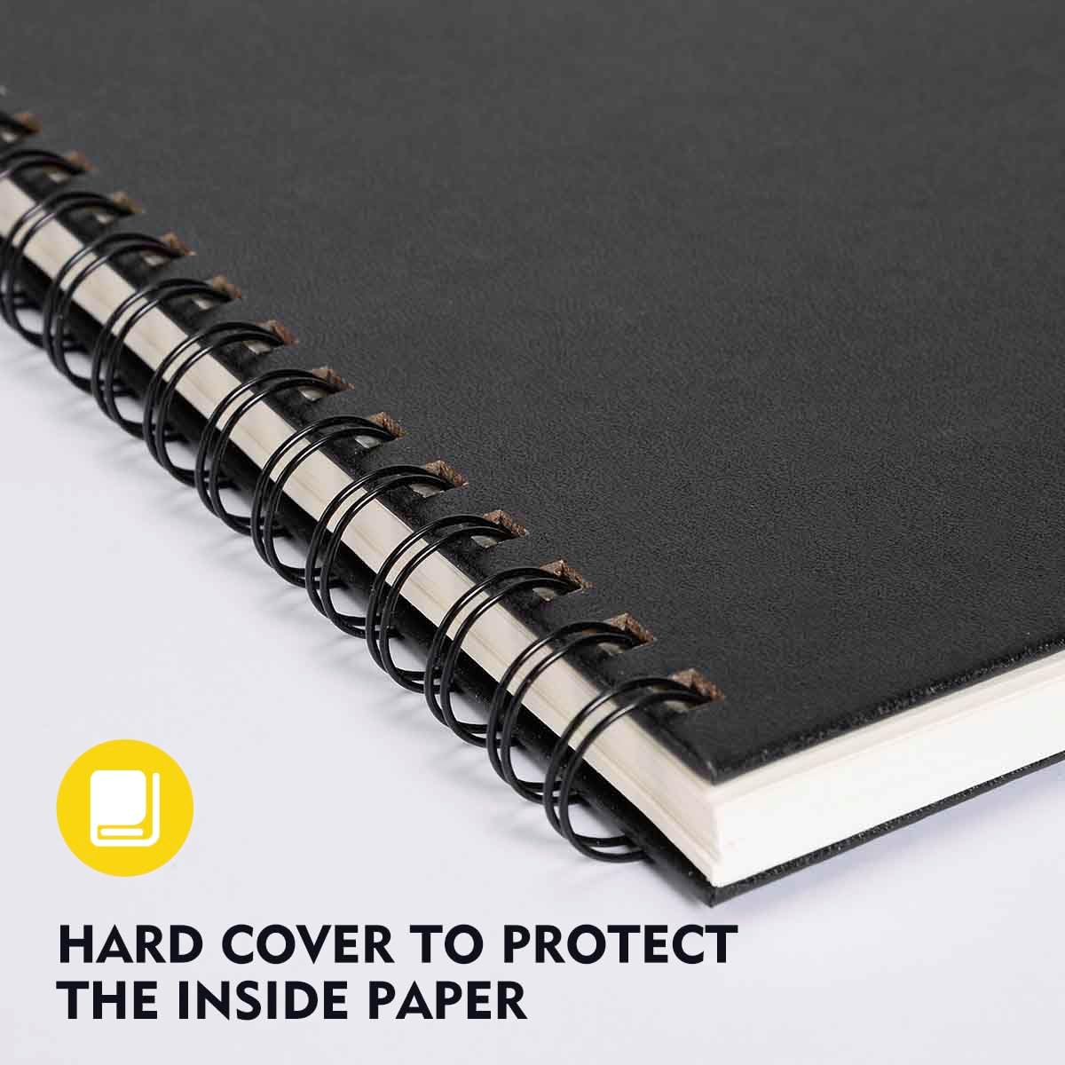 conda 8.5"x11" Sketch Book, 80 Sheets (68 lb/100gsm), Spiral Bound Artist Sketch Pad, Durable Acid Free Drawing Paper for Drawing Painting