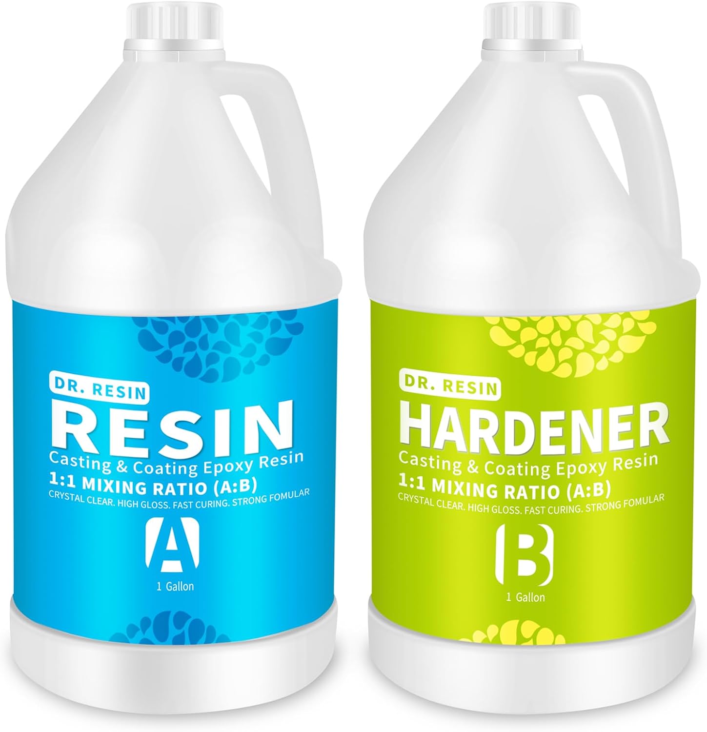 DR.RESIN Epoxy Resin Kit 16oz Clear Resin Kit Self-Leveling for Craft Molds