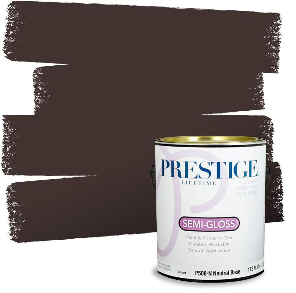 PRESTIGE Paints Exterior Paint and Primer In One, 1-Gallon, Satin, Comparable Match of Sherwin Williams* Socialite*