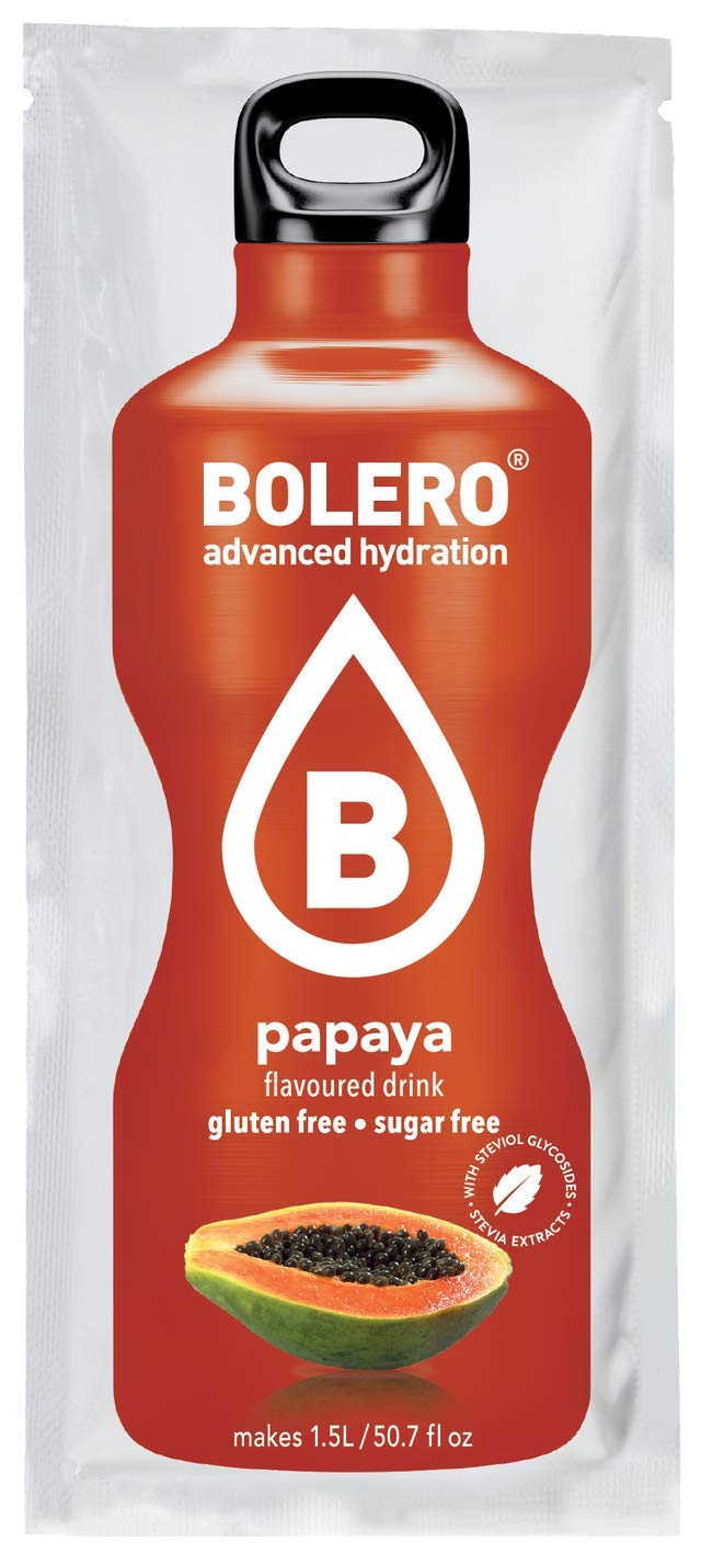 Bolero- Sugar Free Drink Mix Packets Pomegranate Fruit Flavors | Powdered Flavored Water Packets | 12 Large Sachet On The Go Packets