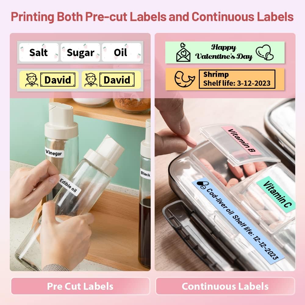 Phomemo Label Maker, D30 Bluetooth Mini Label Maker Machine with Tape