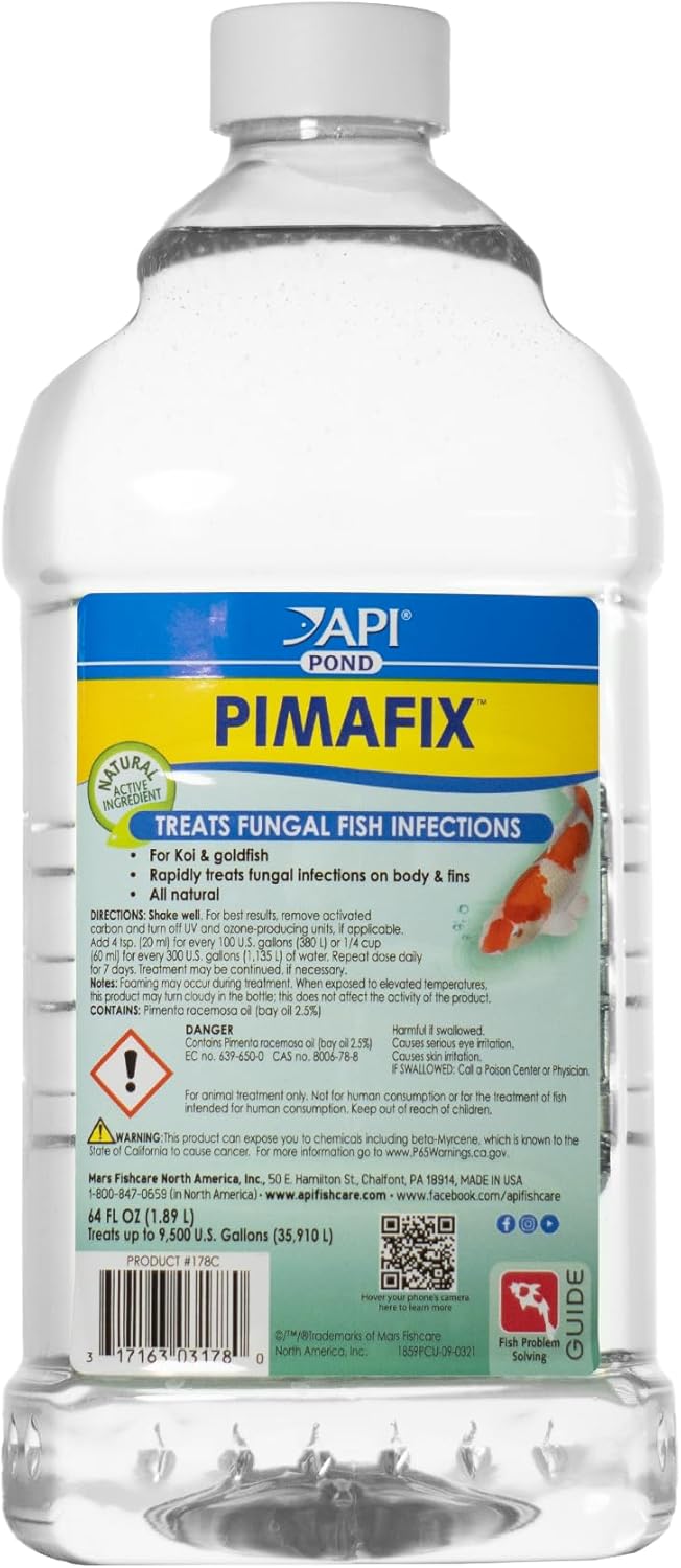 API POND PIMAFIX Antifungal Pond Fish Infection Remedy 64-Ounce Bottle