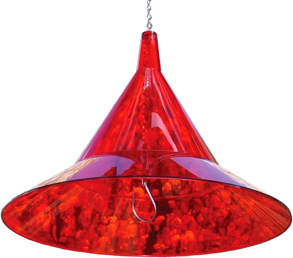 Squirrel Baffle - for Outside Bird House and Feeder Pole - Premium Large 17” Dome - by Arundale Made in USA (Crystal Clear)
